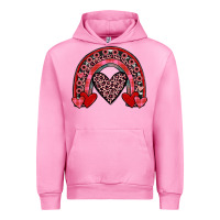 Fuchsia Pink valentines heart rainbow Urban Hoodie - JahusDesignShop