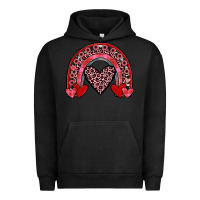 Pigment Black valentines heart rainbow Urban Hoodie - JahusDesignShop