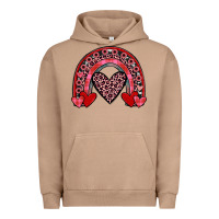 Pigment Burro valentines heart rainbow Urban Hoodie - JahusDesignShop