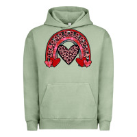Pigment Oil Green valentines heart rainbow Urban Hoodie - JahusDesignShop