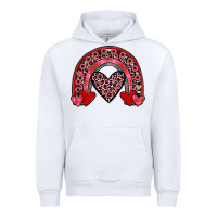 White valentines heart rainbow Urban Hoodie - JahusDesignShop