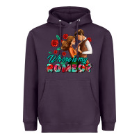Plum where is my romeo Heavyweight Hoodie - AdoDesignShop