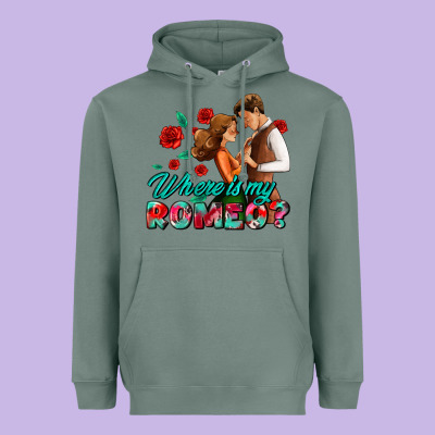 Where Is My Romeo Heavyweight Hoodie Designed By Adodesignshop