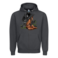 Smoke black cowgirl  and roses Zipper Hoodie - AdoDesignShop