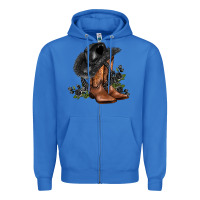True Royal black cowgirl  and roses Zipper Hoodie - AdoDesignShop