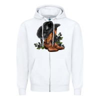 White black cowgirl  and roses Zipper Hoodie - AdoDesignShop