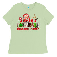 Matcha santas favorite baseball player Ladies Tee - CowGirlArtShop