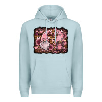 Blue Mist valentines day gnomes couple Premium Hoodie - Jasminsmagicworld