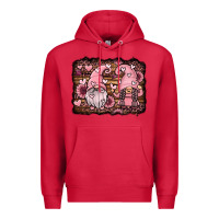 Cardinal valentines day gnomes couple Premium Hoodie - Jasminsmagicworld