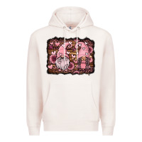 Pale Pink valentines day gnomes couple Premium Hoodie - Jasminsmagicworld