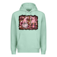 Seafoam valentines day gnomes couple Premium Hoodie - Jasminsmagicworld