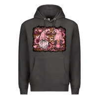 Smoke valentines day gnomes couple Premium Hoodie - Jasminsmagicworld