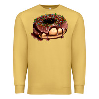 Antique Gold chocolate donut with candies Premium Sweatshirt - AdoDesignShop