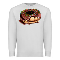 Dove Grey chocolate donut with candies Premium Sweatshirt - AdoDesignShop
