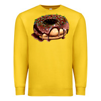 Lemon chocolate donut with candies Premium Sweatshirt - AdoDesignShop