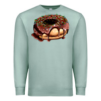 Seafoam chocolate donut with candies Premium Sweatshirt - AdoDesignShop