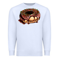 White chocolate donut with candies Premium Sweatshirt - AdoDesignShop