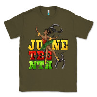 Army Green juneteenth Classic Tee - CowGirlArtShop