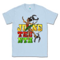 Dusty Blue juneteenth Classic Tee - CowGirlArtShop