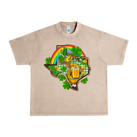 French Oak Texas St. Patrick's Day Urban Heavy Tee - OliviaCreatesArt
