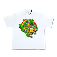 White Texas St. Patrick's Day Urban Heavy Tee - OliviaCreatesArt