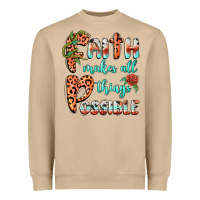 Mushroom faith makes all things possible Heavyweight Sweatshirt - BarkalooDesign