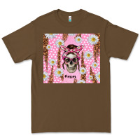 Cacao skull mom pink glitter with daisy Premium Tee - TumblerDesignByShophia