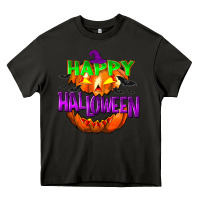 Asphalt Happy Halloween Heavy Core Tee - NancyCooperArtShop