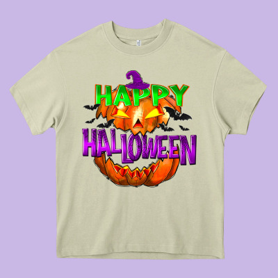 Happy Halloween Heavy Core Tee Designed By Nancycooperartshop