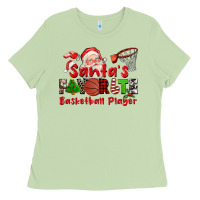 Matcha santas favorite basketball player Ladies Tee - CowGirlArtShop
