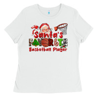 White santas favorite basketball player Ladies Tee - CowGirlArtShop