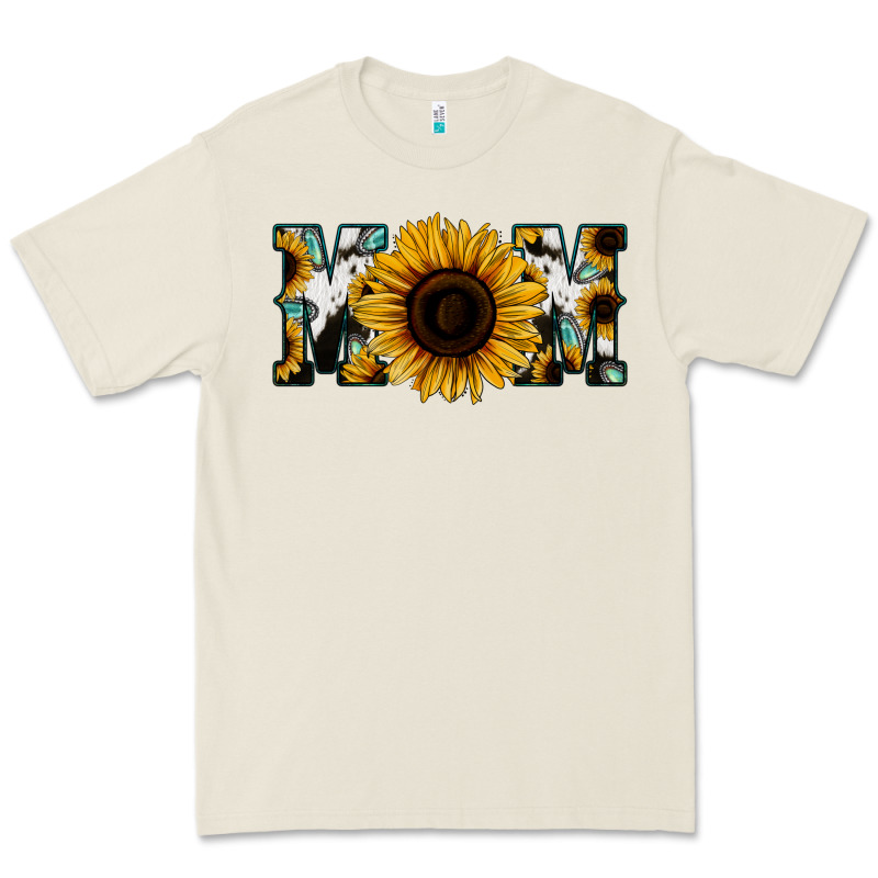 Sunflower Cowhide Mom Premium Tee by Jasminsmagicworld | Teevron