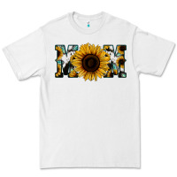 White Sunflower Cowhide Mom Premium Tee - Jasminsmagicworld