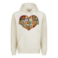 Oatmeal Heather Happy Valentınes Day Premium Hoodie - CowhideDigitalArt