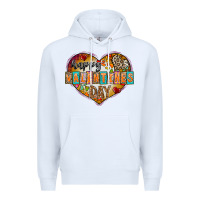 White Happy Valentınes Day Premium Hoodie - CowhideDigitalArt