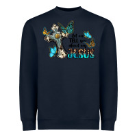 Navy let me tell you about my jesus Heavyweight Sweatshirt - BarkalooDesign