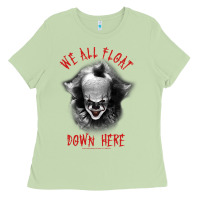 Matcha IT Movie Pennywise We All Float Down Here Ladies Tee - maiPhamDesign