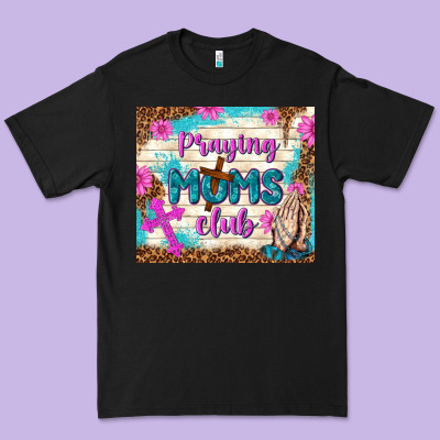Praying Moms Club Premium Tee Designed By Tumblerdesignbyshophia