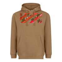 Toasted Coconut leopar and cowhide with mistletoe Heavyweight Hoodie - AdoDesignShop
