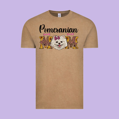 Western Mom Pomeranian Vintage Tee Designed By Ranaportraitstore