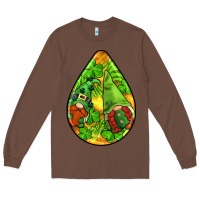 Chestnut st.patrick's teardrop earrings Long Sleeve Tee - FaDigitalArtStudio