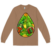Toasted Coconut st.patrick's teardrop earrings Long Sleeve Tee - FaDigitalArtStudio