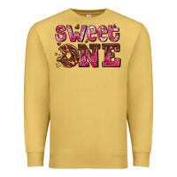 Antique Gold sweet one donut Premium Sweatshirt - AdoDesignShop