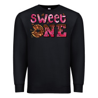 Black sweet one donut Premium Sweatshirt - AdoDesignShop
