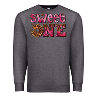Charcoal Heather sweet one donut Premium Sweatshirt - AdoDesignShop