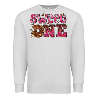 Dove Grey sweet one donut Premium Sweatshirt - AdoDesignShop