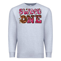 Heather Grey sweet one donut Premium Sweatshirt - AdoDesignShop