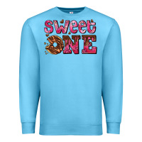 Ocean Blue sweet one donut Premium Sweatshirt - AdoDesignShop