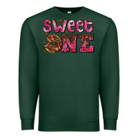 Sports Green sweet one donut Premium Sweatshirt - AdoDesignShop