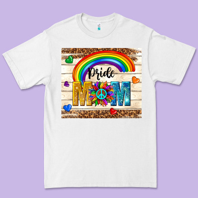 Pride Mom Premium Tee Designed By Tumblerdesignbyshophia